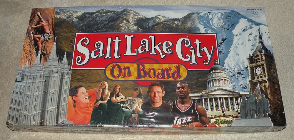 Salt Lake City On Board Real Estate Trading Game Monopoly New